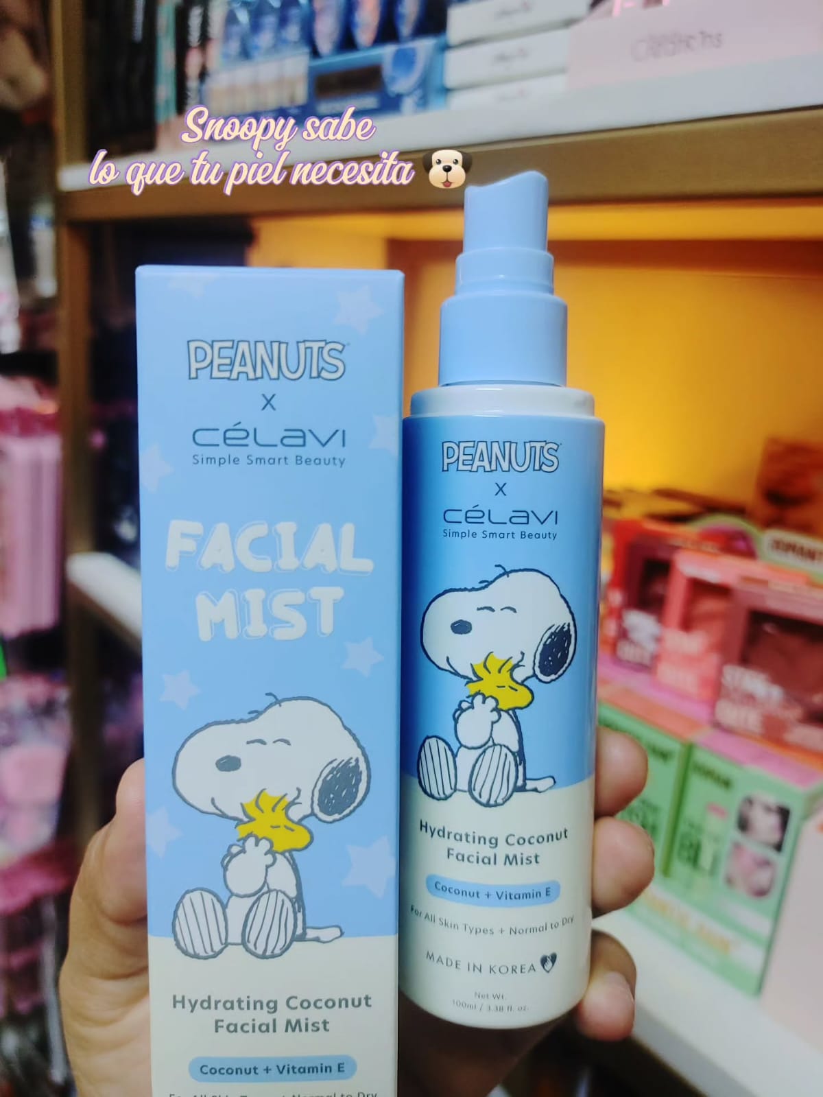 Hydrating Coconut Facial Mist – Peanuts x Celavi