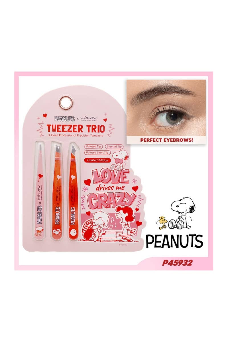 TRIO DE PINZAS PEANUTS X CELAVI