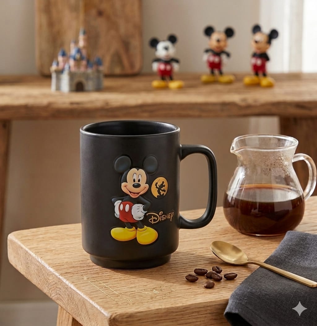 Taza Matte Black - Classic Mickey 🖤