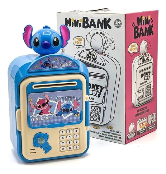 Alcancía Electrónica de Stitch con Clave y Sonido 🛸 – ¡Mi Primer Cajero Automático! 💰