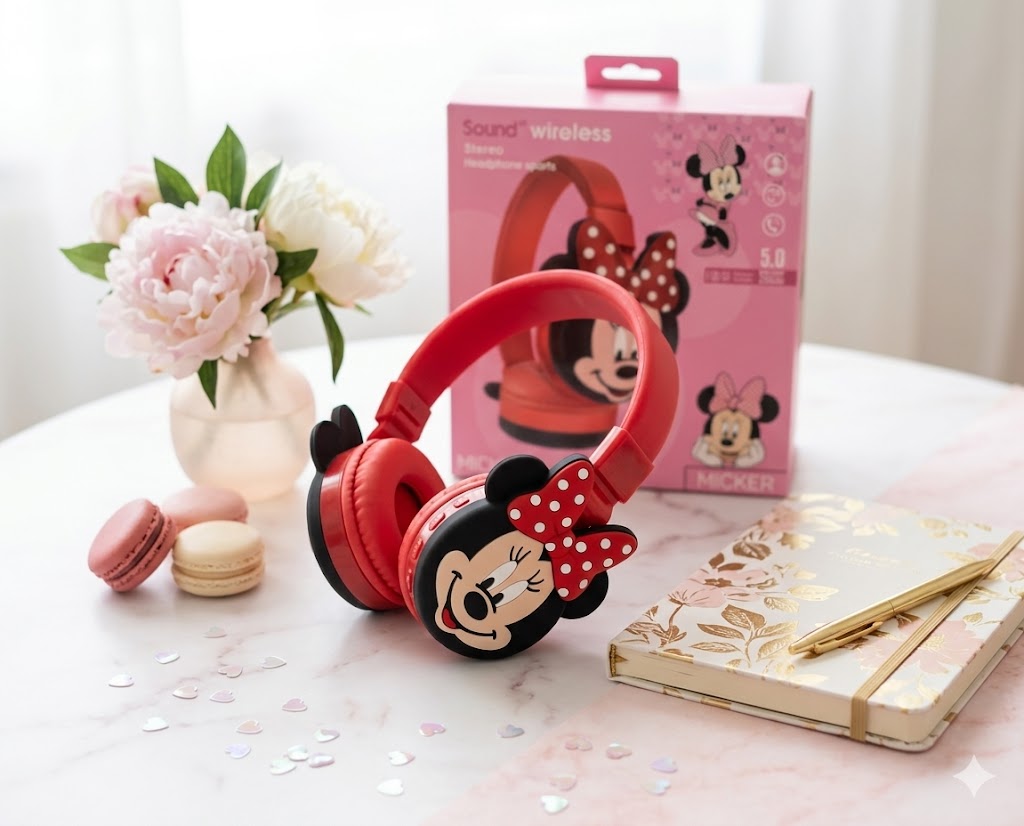 Audífonos Minnie Style: ¡Música y Diversión! ✨