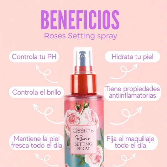 Beauty Creations - Roses Setting Spray: Un Toque Clásico de Elegancia