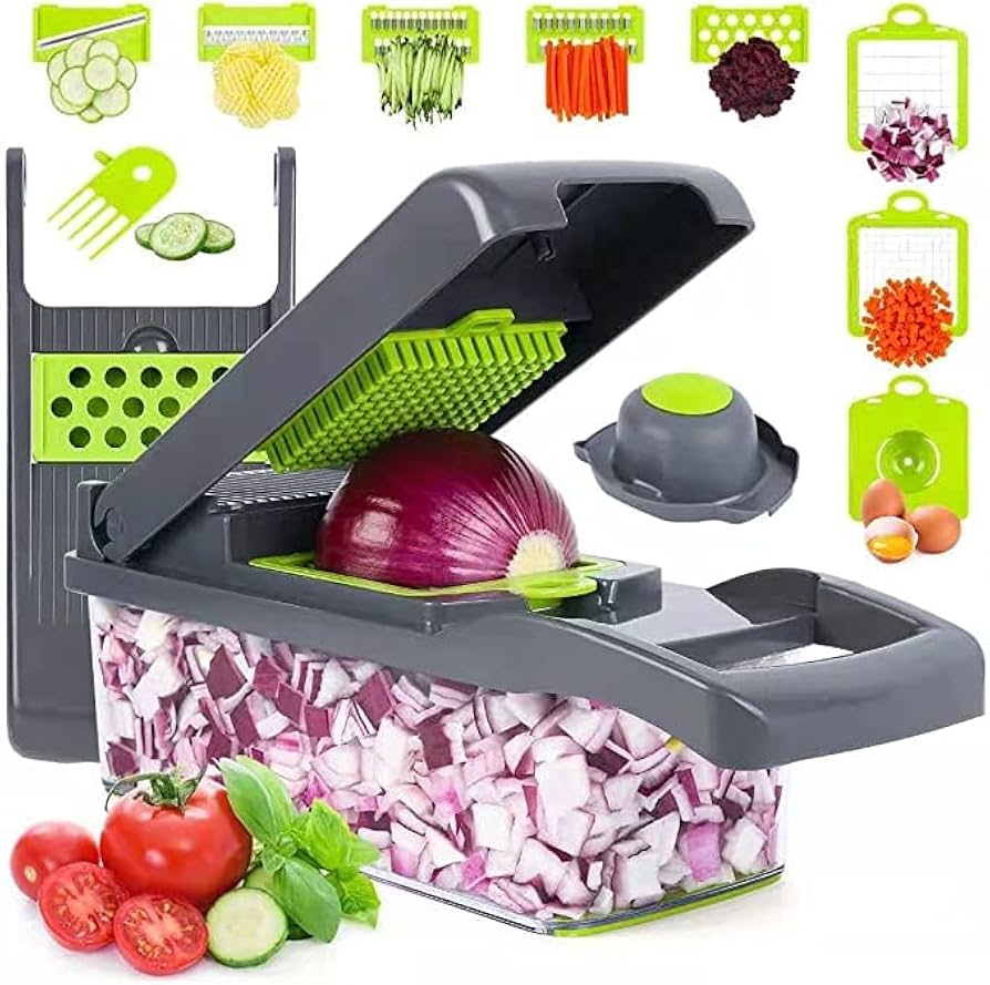 ¡Domina tu cocina! Cortador de Vegetales 16 en 1: Versatilidad y Rapidez 🥗