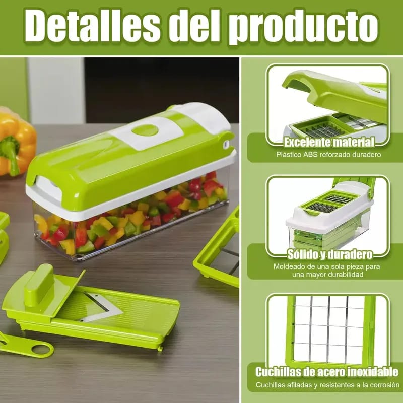 ¡Pica y corta en un solo movimiento! Picador de Vegetales Express 🥦