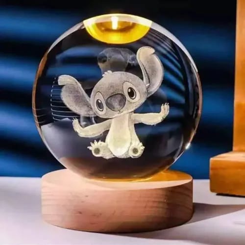 🌌 Esfera de Cristal 3D: Stitch - El favorito de todos