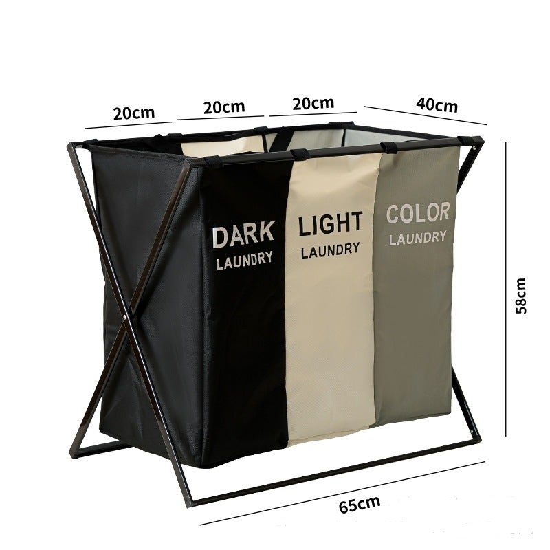 Organizador de Ropa Sucia Triple (Dark/Light/Color) 🧺👕