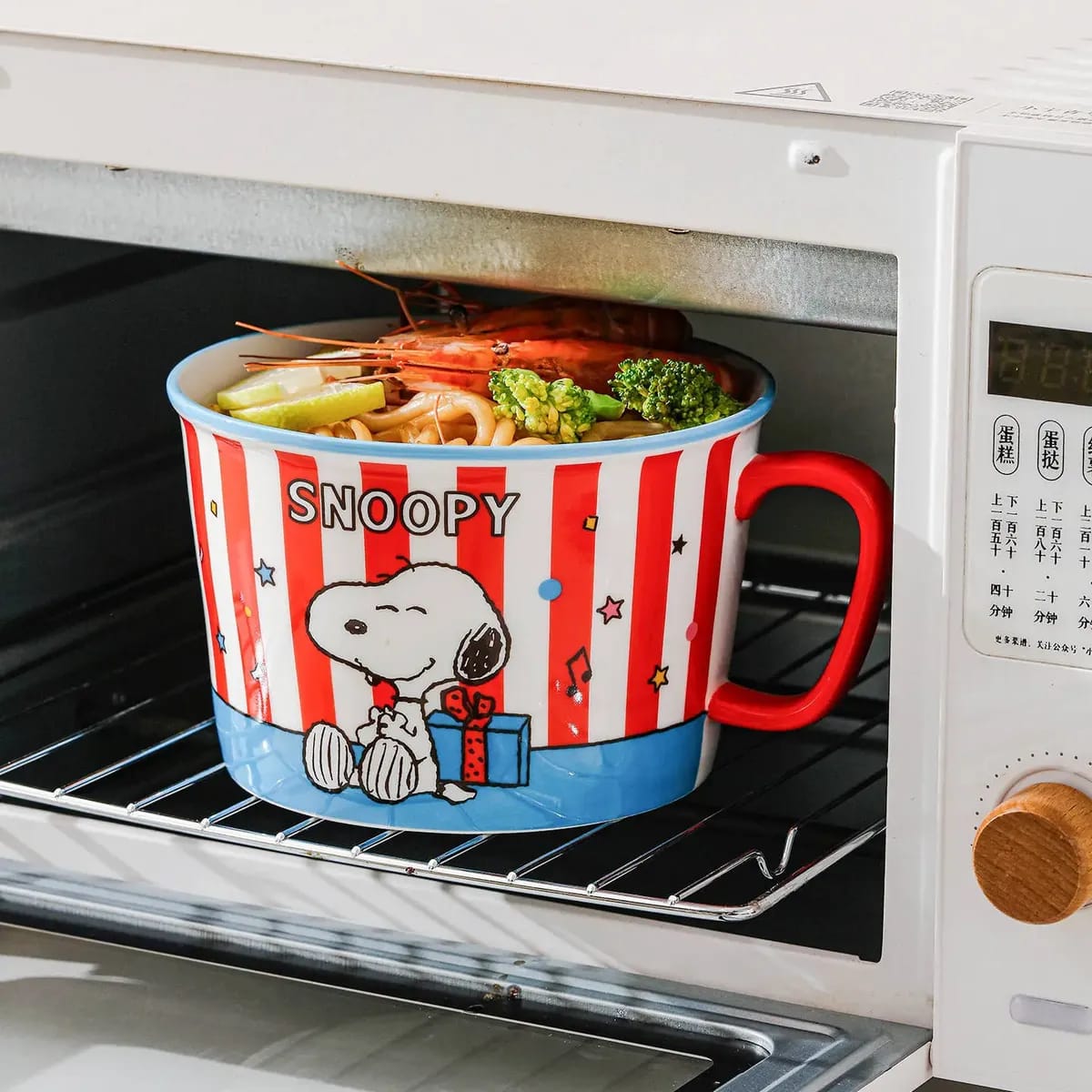 Tazones Snoopy para Fideos y Ramen con Tapa – Edición "Celebration" &"Cooking Time" 🐾🎁👨🍳950ML
