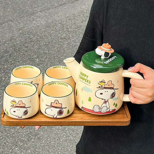 Set de Tetera y Tazas "Happy Campers" 🏕️☕