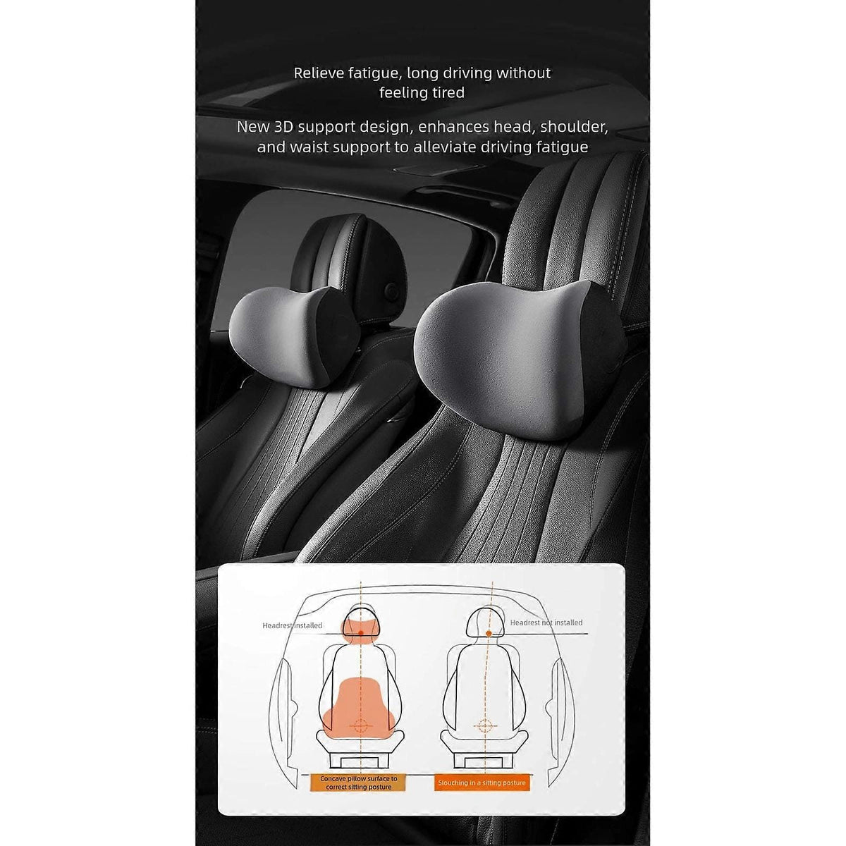Almohada de Apoyo Cervical KANGSHENG 🚗