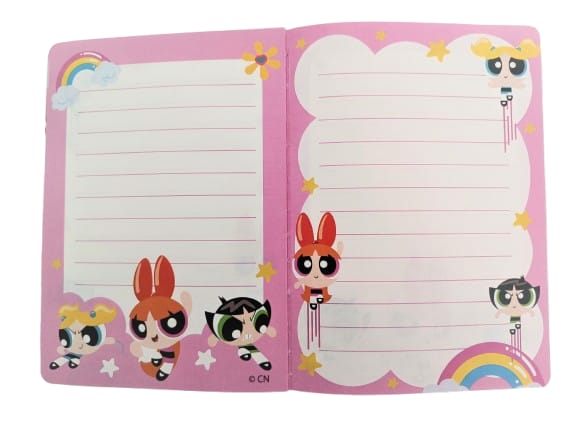 Libreta 3D Bombón - Las Chicas Superpoderosas (80 Pág.) 🩷✨