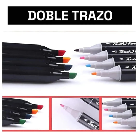 Set de Marcadores Artísticos Doble Punta - 24 Piezas 🖊️
