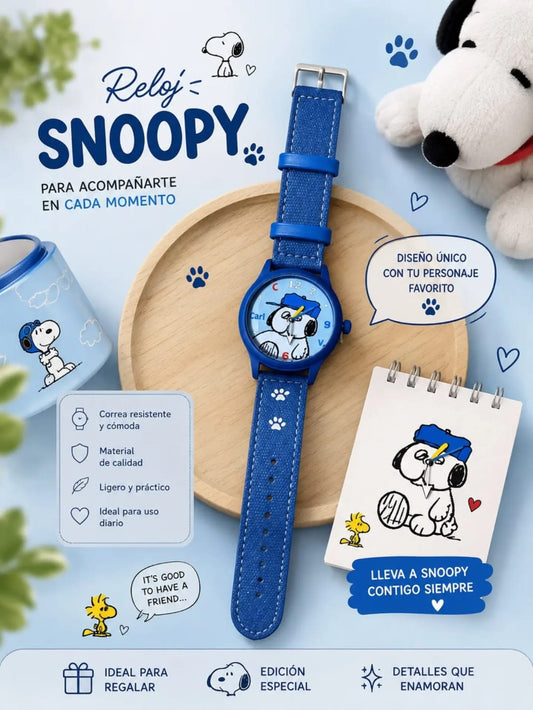 Reloj Juvenil de Olaf con Movimiento Inverso (Edición Especial Peanuts) 🔄⌚