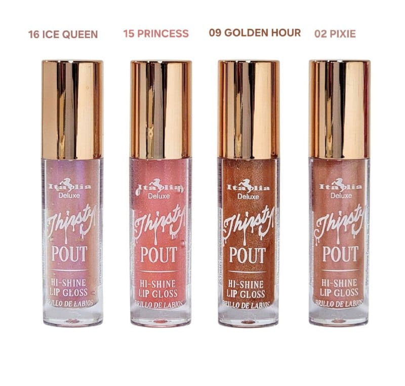 Set de labiales Thirsty Pout CUTIE 💖 Brillo Dulce y Radiante