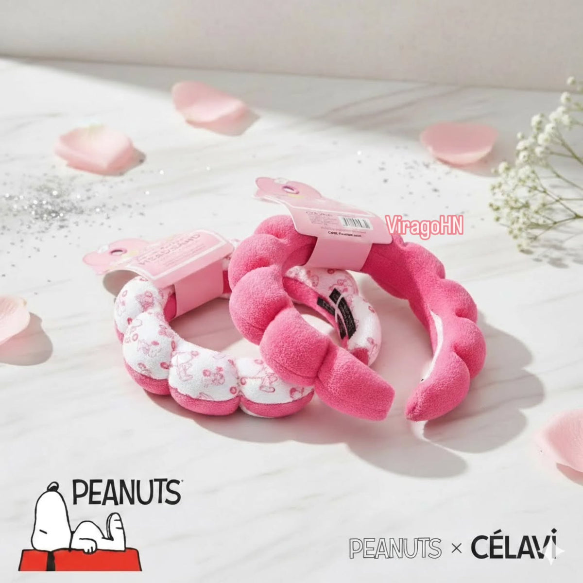 SET DE DIADEMAS SNOOPY X CELAVI