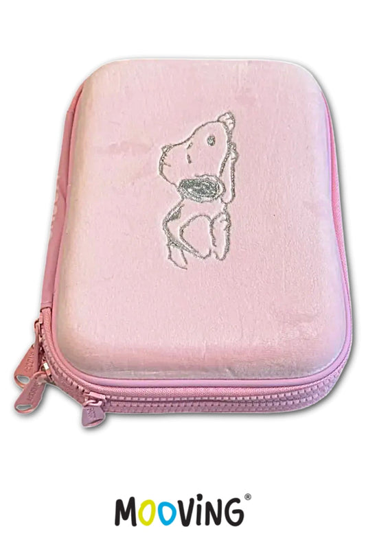 ESTUCHE RIGIDO ROSA MOOVING TERCIOPELO