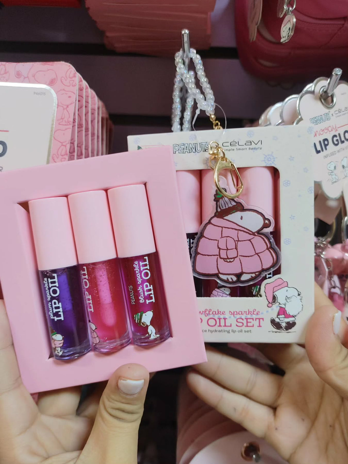 Lip Oil Set Celavi x Peanuts (3 piezas)