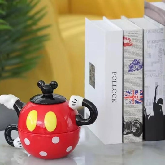 Set de Té Mickey Pot &amp; Dot Cup🫖🔴