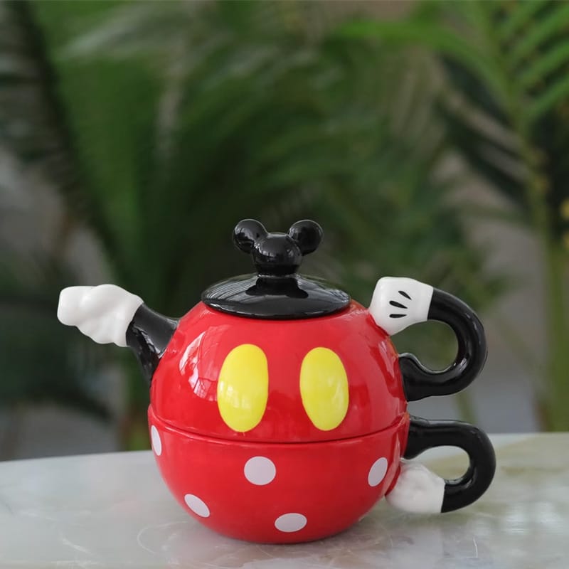 Set de Té Mickey Pot &amp; Dot Cup🫖🔴