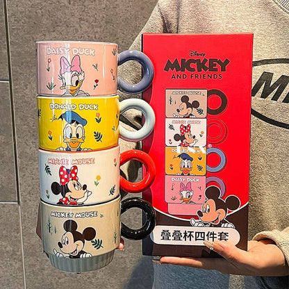 Set de 4 Tazas Apilables Mickey and Friends☕🎀🧩