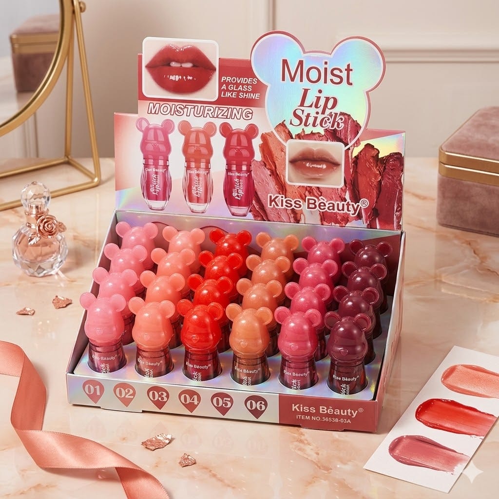 🧸 Moist Lip Stick: Beary Glossy Collection💋