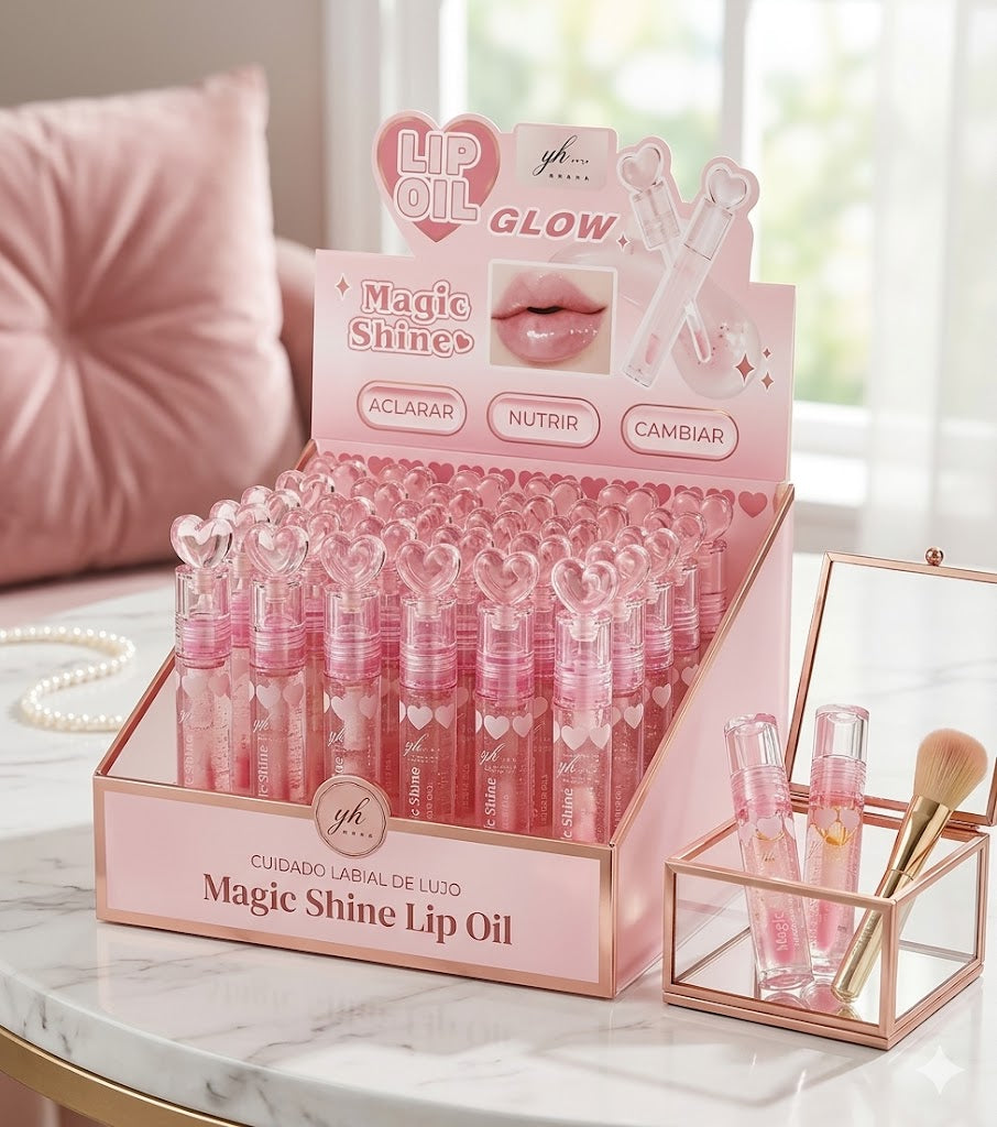 Magic Shine Lip Oil (El de los corazones)