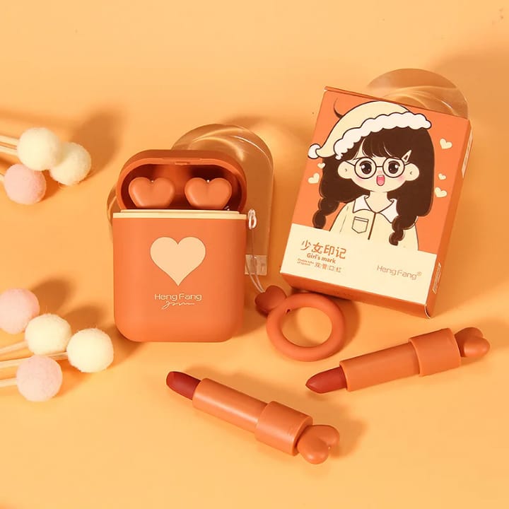 💖🎧¡Labios de impacto y un toque de ternura en un solo set! 🎧💖