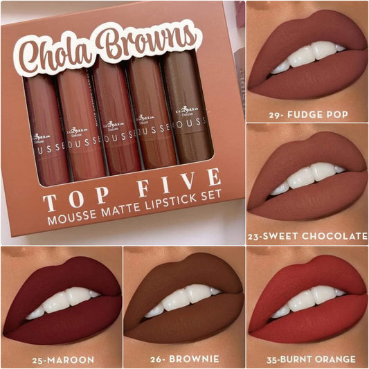 🍂 Chola Browns: El Set de Labios que Tu Rutina Necesitaba 🍂