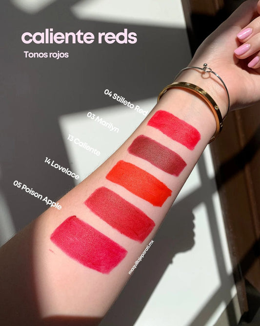 🔥 Set de labiales Caliente Reds . Pasión en tus Labios