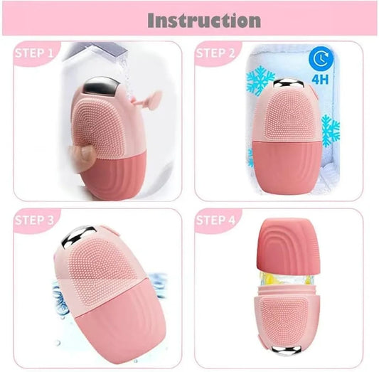 Molde para hielo terapia facial 3en1