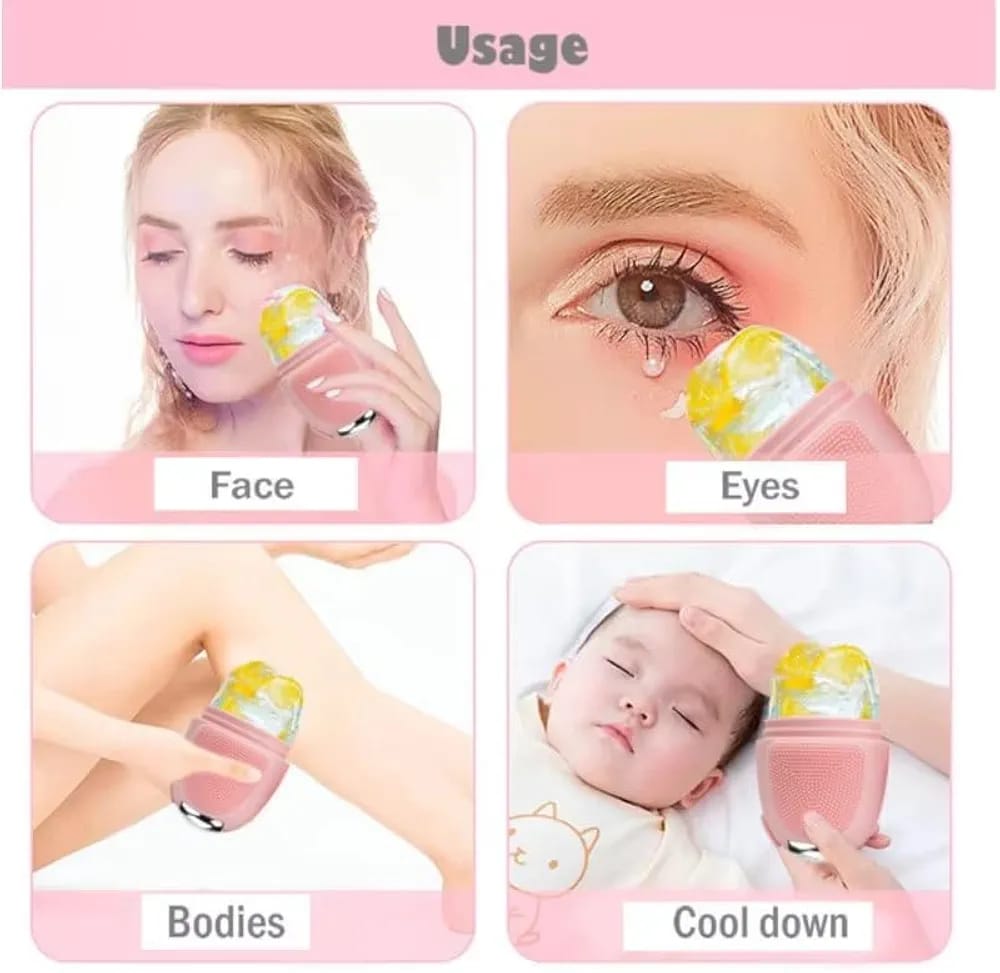 Molde para hielo terapia facial 3en1