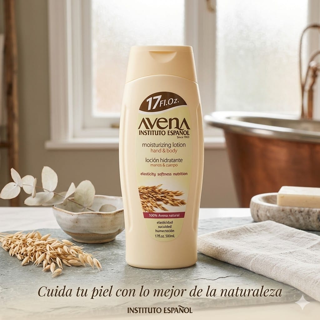 Loción Hidratante Avena – Instituto Español 🌾