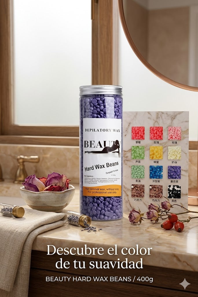 Cera Depilatoria en Perlas Beauty Hard Wax Beans - 400g