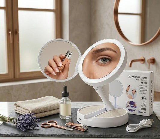 Espejo LED Profesional 10x – Tu Aliado de Belleza 💄