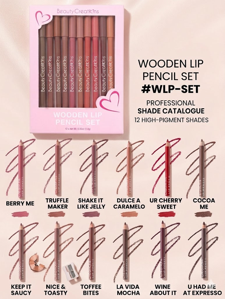 Lápiz de Labios Individual Wooden Lip Pencil - Beauty Creations