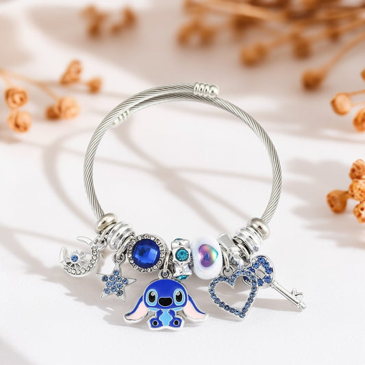 🌊 Pulsera Stitch - Disney Edition Título: 💎 Pulsera Stitch: Aventura Azul 💎