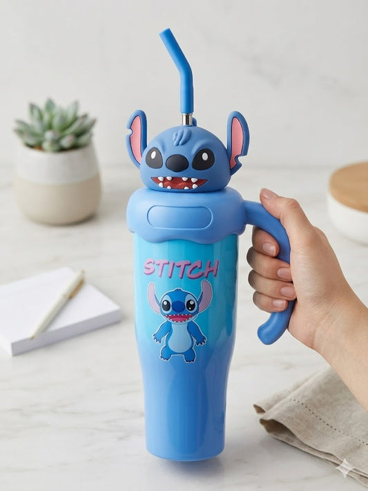 ¡Explosión de Ternura! Mega Vaso Stitch 3D con Agarre Ergonómico 💙