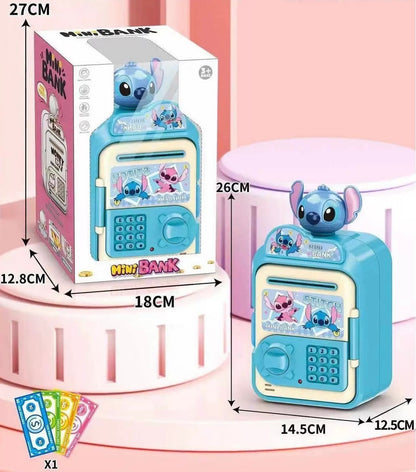 Alcancía Electrónica de Stitch con Clave y Sonido 🛸 – ¡Mi Primer Cajero Automático! 💰