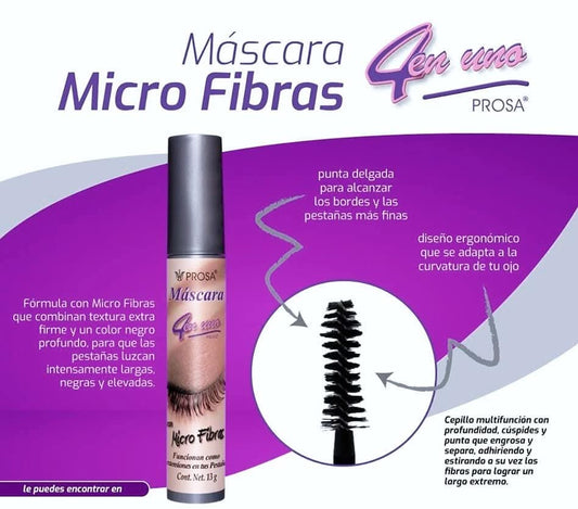 Máscara Micro Fibras PROSA - ¡Efecto Pestañas Postizas! 🚀