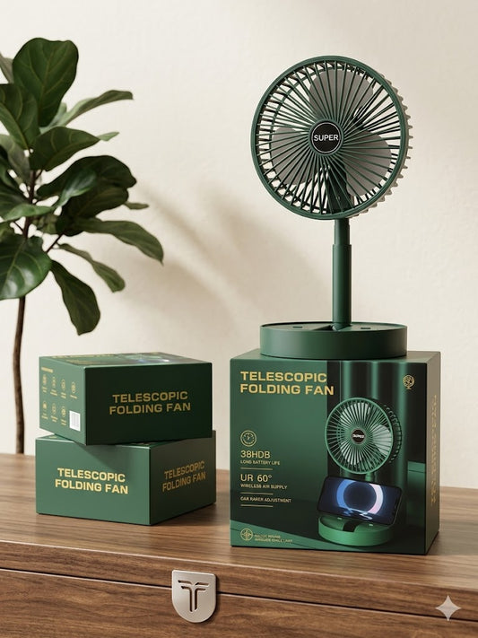 Frescura con Estilo: El Ventilador Plegable que Tu Espacio Merece