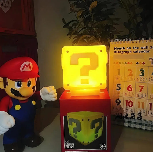 Lámpara de Bloque de Interrogación Super Mario™ – ¡Ilumina tu Mundo con un Toque Retro!