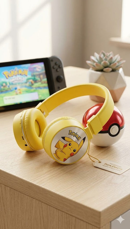 ⚡ Audífonos Pikachu Edition: ¡Poder Eléctrico!