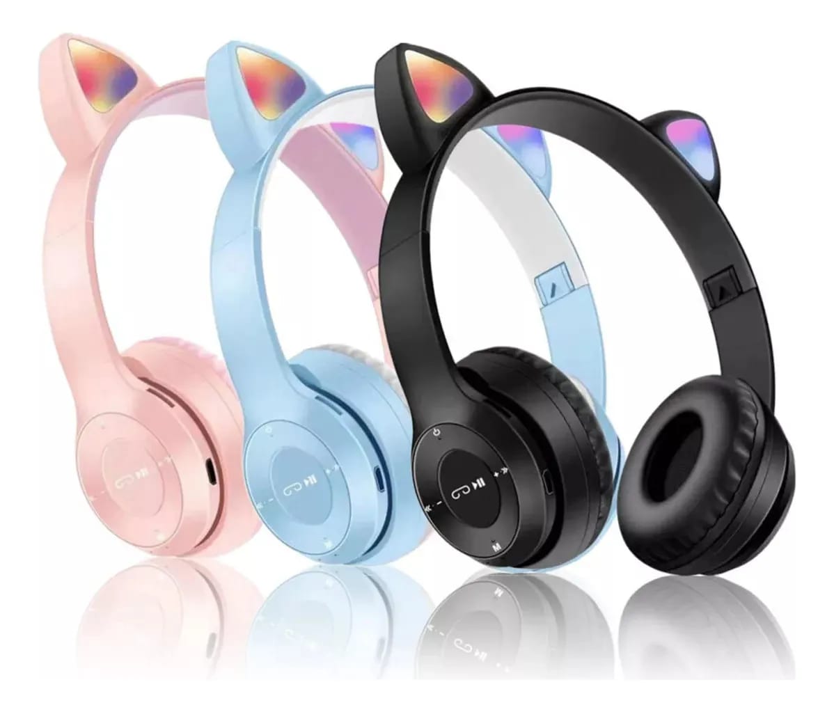 🐱 Audífonos Cat Ear LED: ¡Brilla con tu propio ritmo! ✨🌈