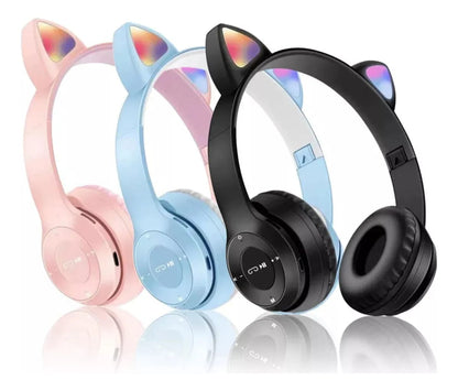 🐱 Audífonos Cat Ear LED: ¡Brilla con tu propio ritmo! ✨🌈