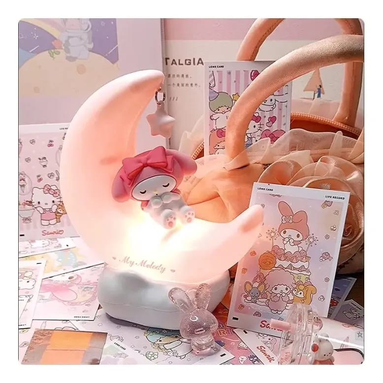 Lámpara Led My Melody En La Luna – Sanrio Cute