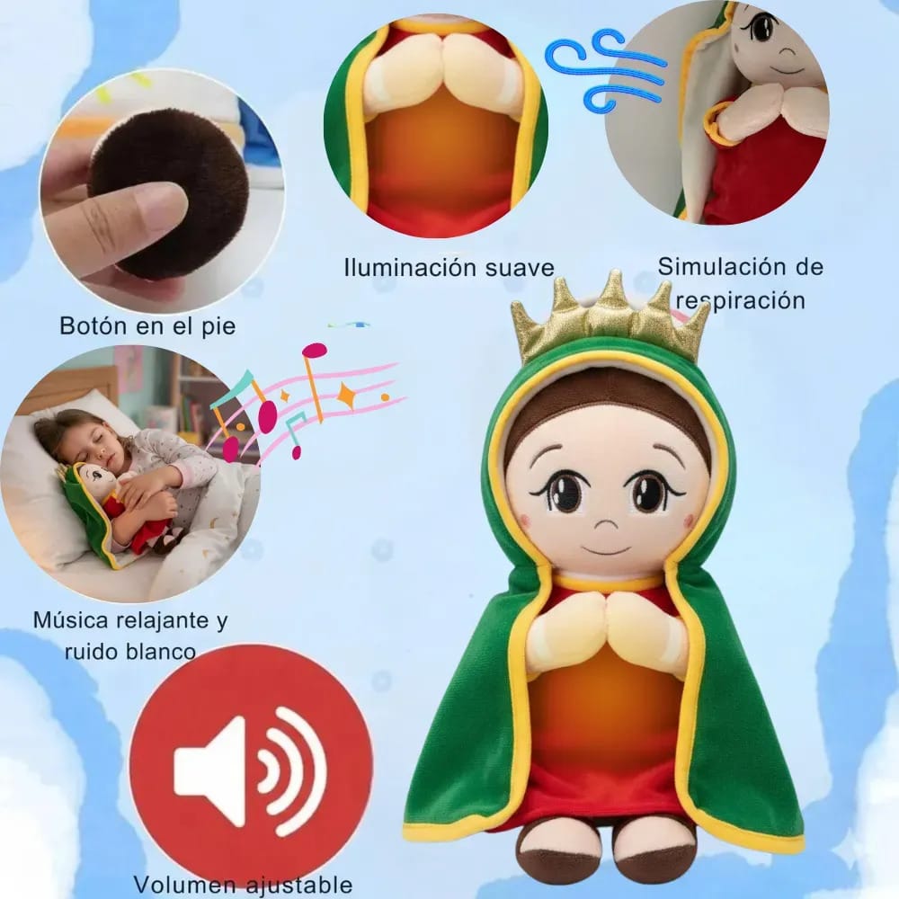 Virgen de Guadalupe con Luz, Música y Respiración 🙏💤