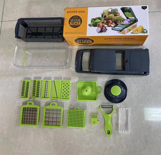 ¡Domina tu cocina! Cortador de Vegetales 16 en 1: Versatilidad y Rapidez 🥗