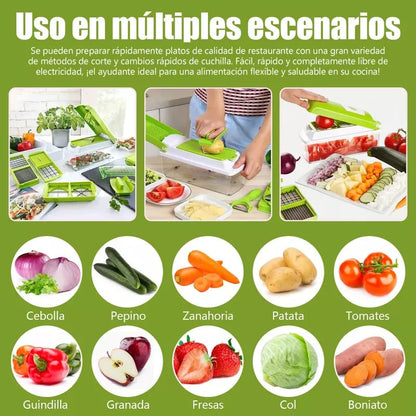 ¡Pica y corta en un solo movimiento! Picador de Vegetales Express 🥦