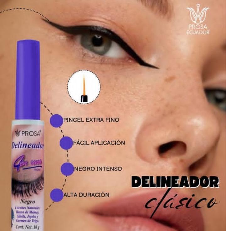 Delineador Líquido Prosa – Negro Intenso 🖤