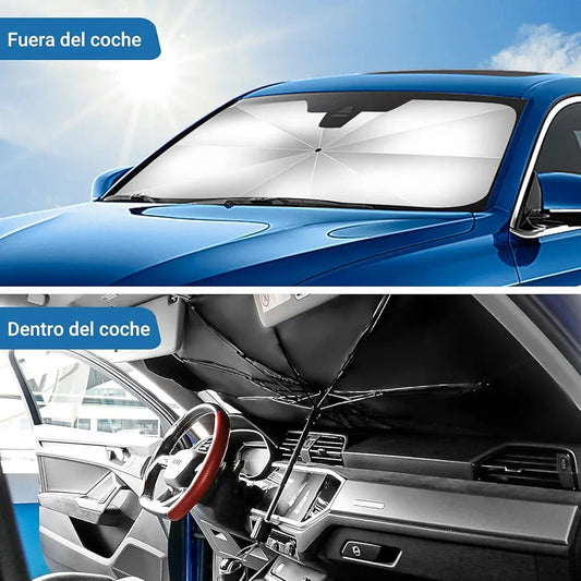 ☀️ Sombrilla Parasol Premium: ¡Tu auto siempre fresco! 🚗💨