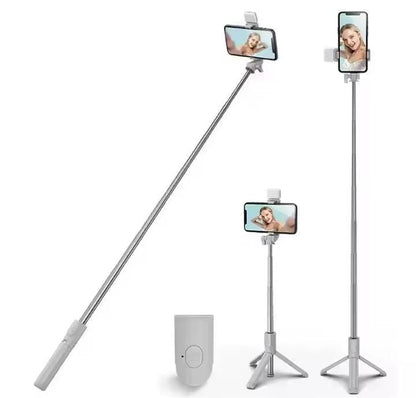 Selfie Stick 3 en 1 con Trípode y Bluetooth 📱📸